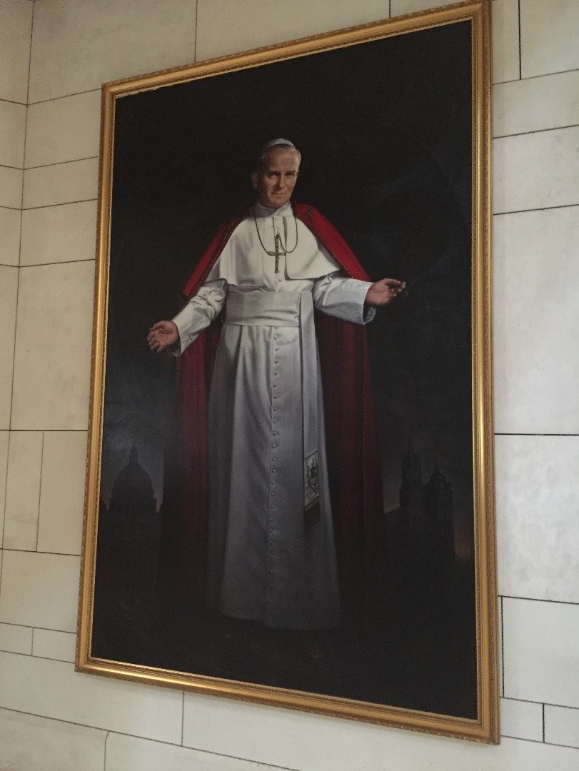 At the Sanctuary of St John Paul II 