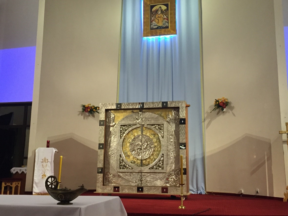 Tabernacle at the church of Our Lady of Consolation, Nowa Huta 